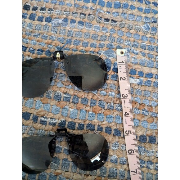 Designer Eyewear Hard Shell Case Flip Up Aviator Sunglasses Large & Medium Black - Picture 7 of 7
